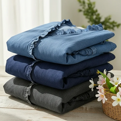 Bente | Bluse med flæser til kvinder